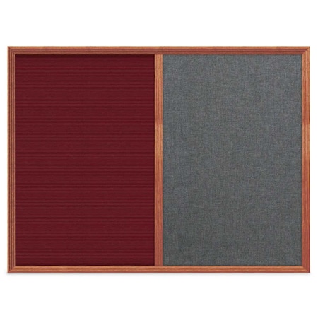 United Visual Products Slim Style Indoor Enclosed Corkboard, 12 UV500SC-BLACK-CLOUD